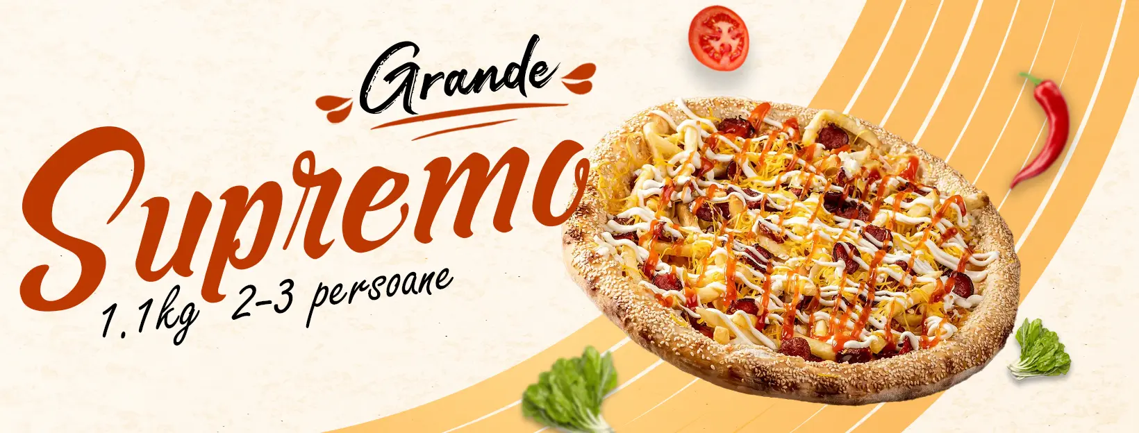 Supremo Grande 1,1 Kg (2-3 pers.) (Pizza&Food)